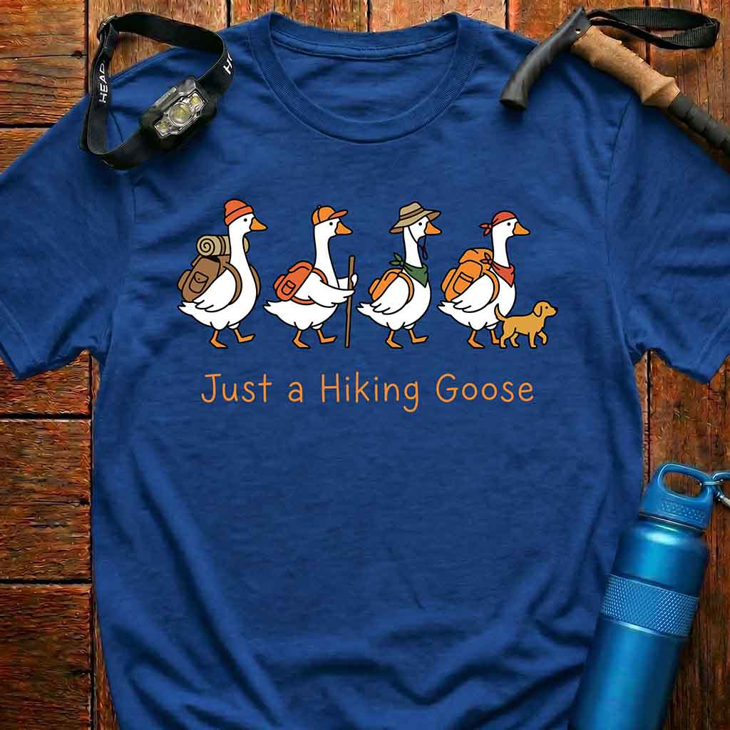 Whimsical Hiking Geese T-Shirt
