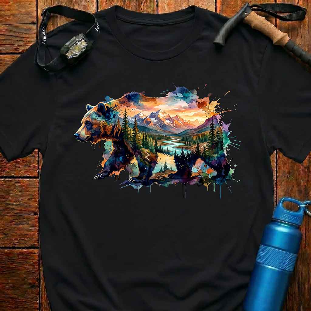 Wilderness Bear Art T-shirt
