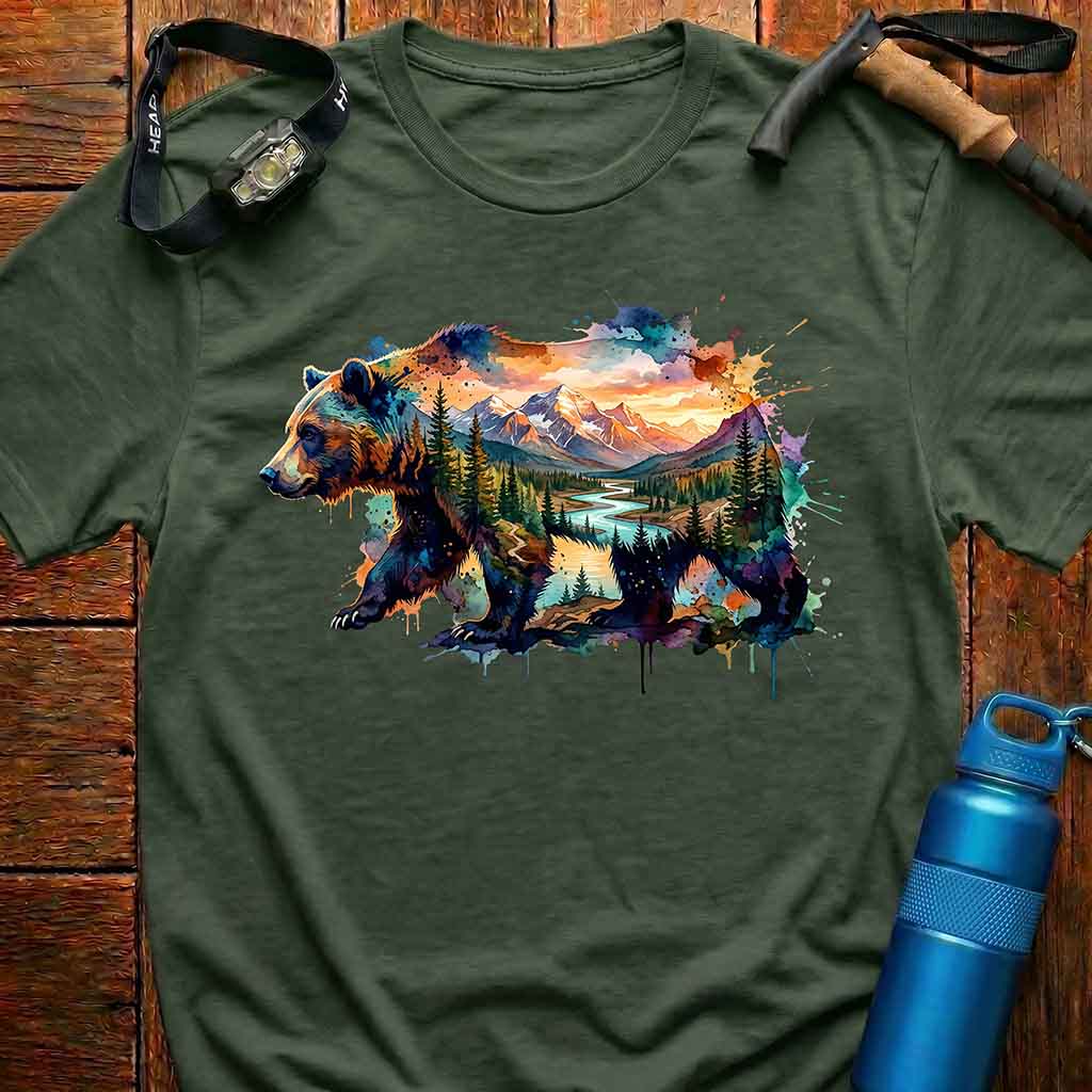 Wilderness Bear Art T-shirt