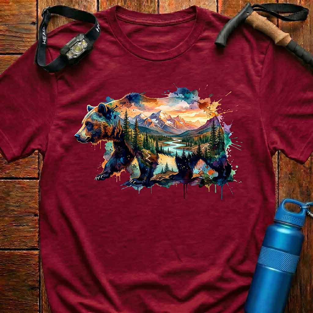 Wilderness Bear Art T-shirt