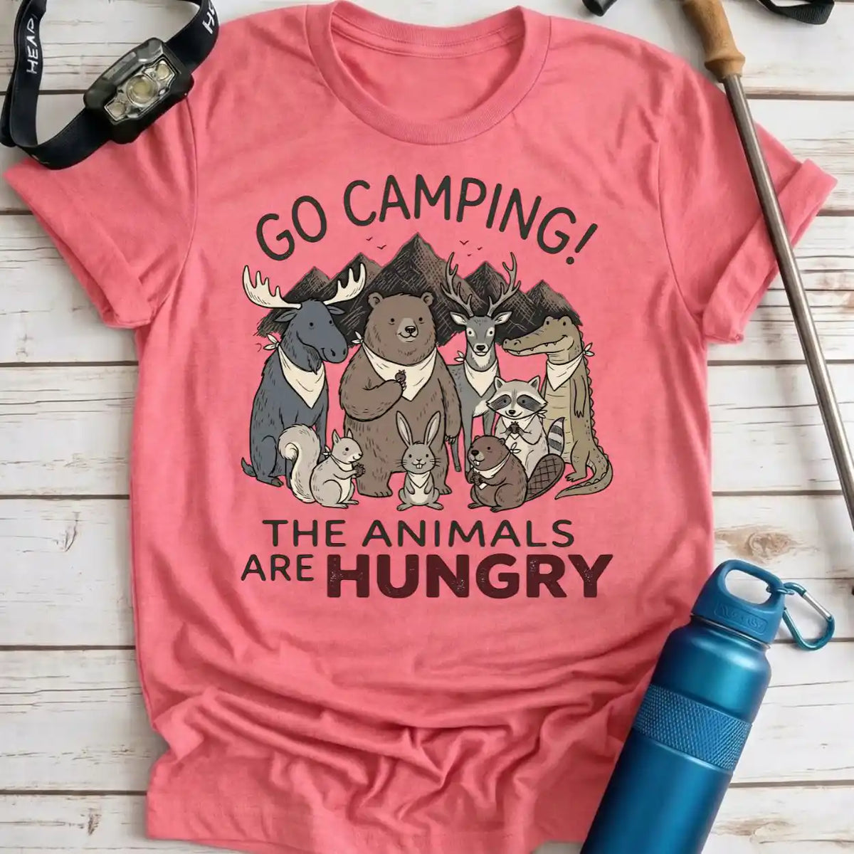 Hungry Animals Camping Tee