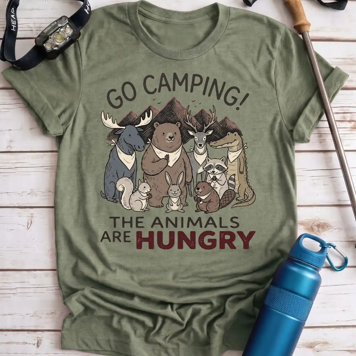 Hungry Animals Camping Tee