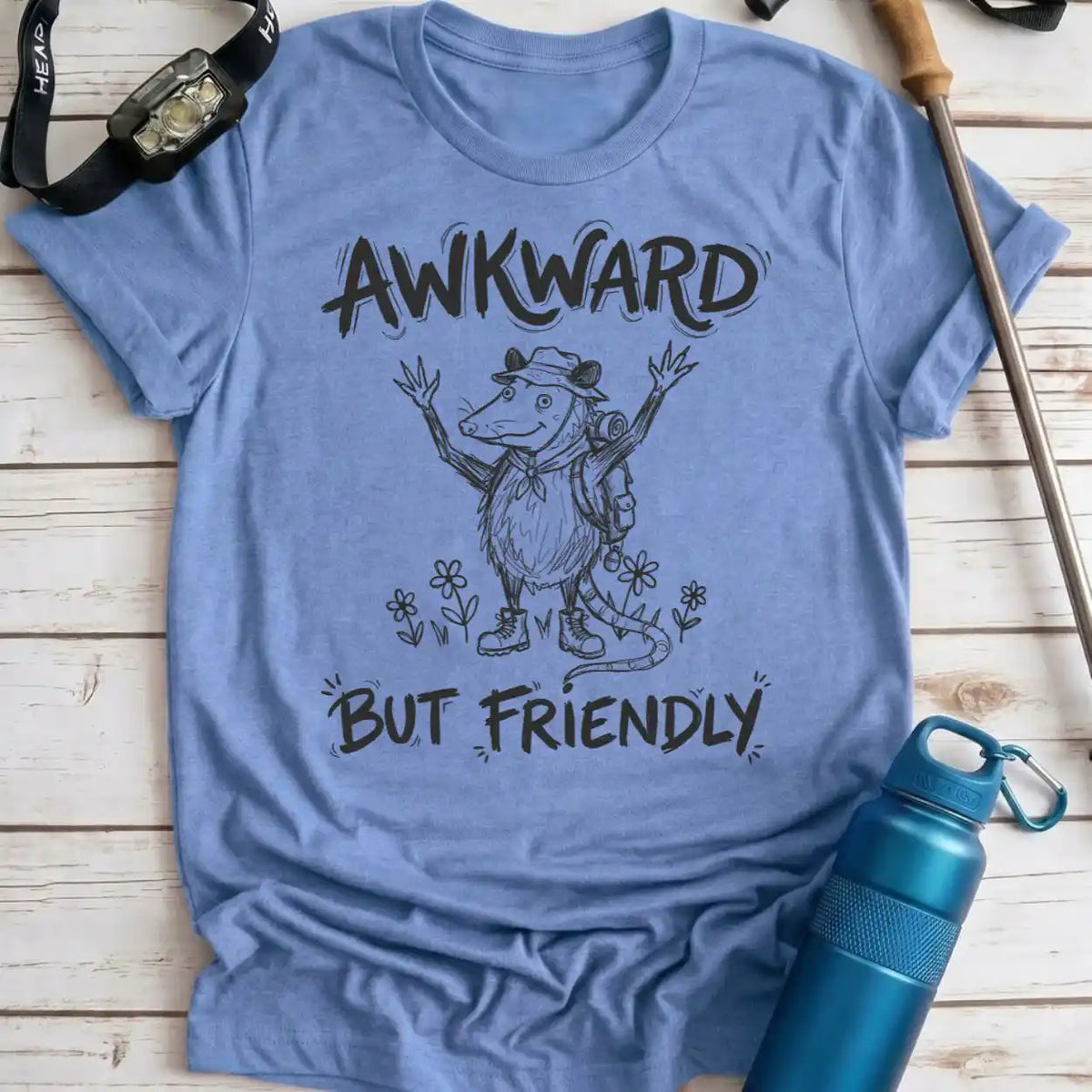 Awkward Friendly Opossum Tee