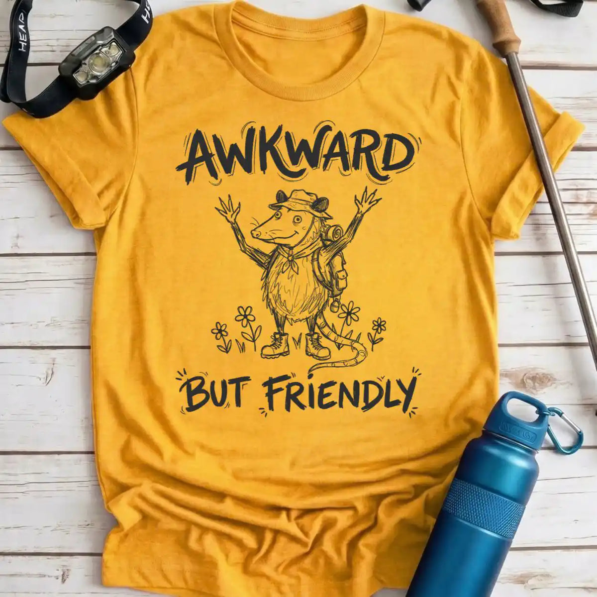 Awkward Friendly Opossum Tee
