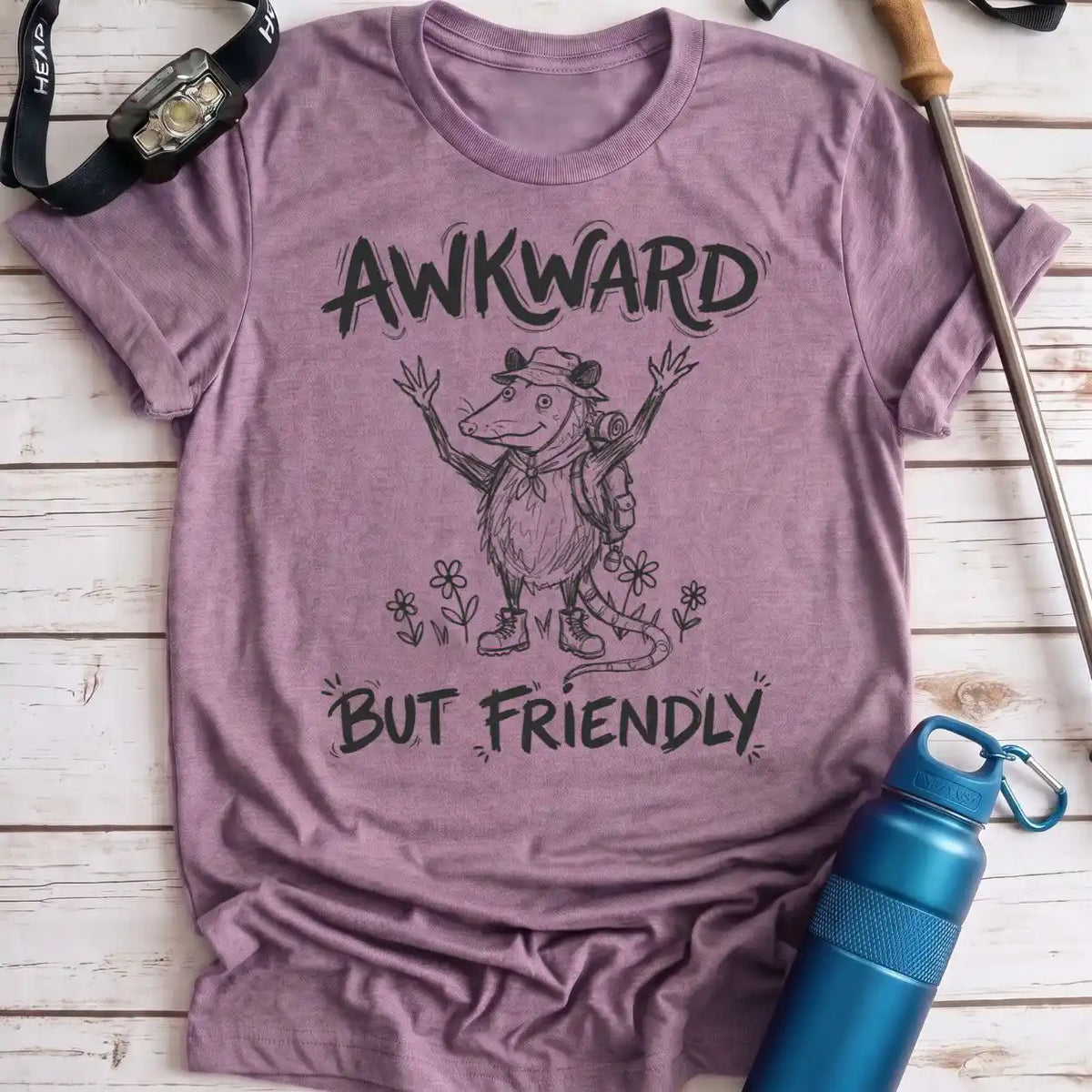 Awkward Friendly Opossum Tee