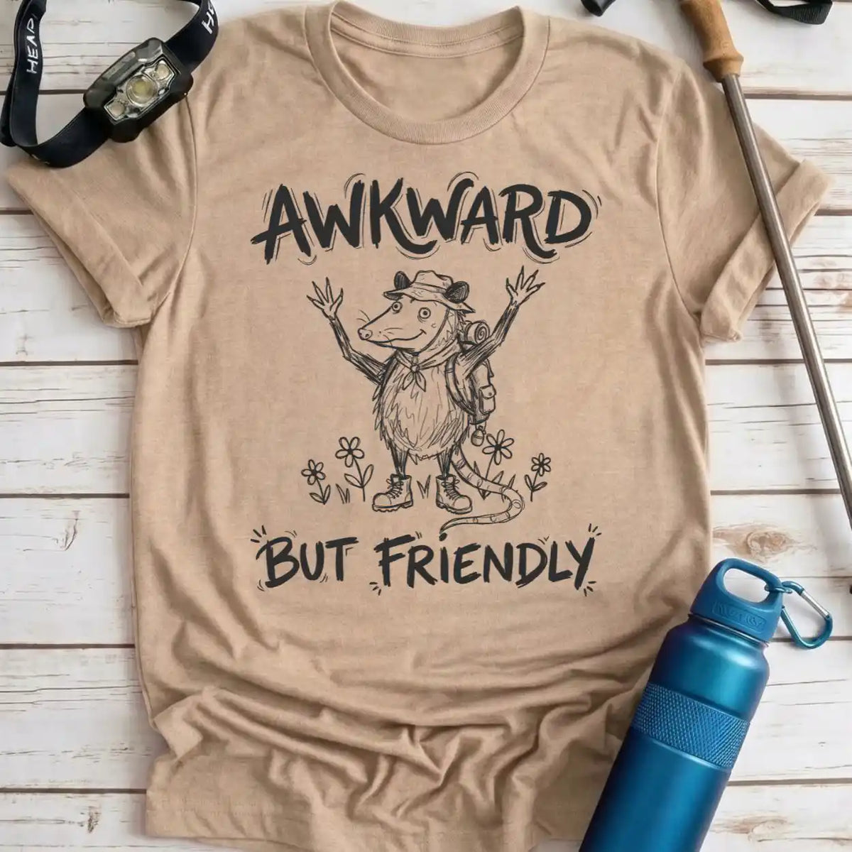 Awkward Friendly Opossum Tee