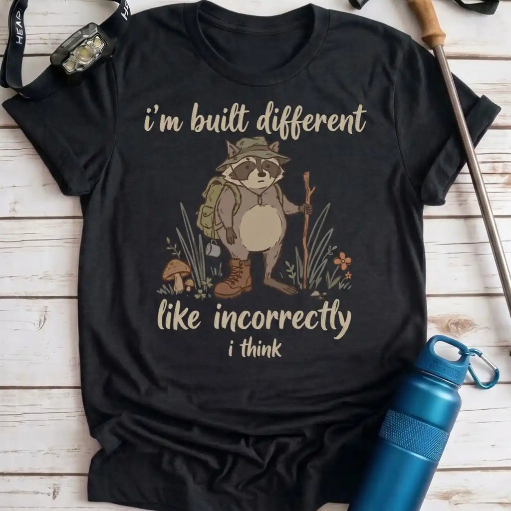 Built Different Raccoon Tee