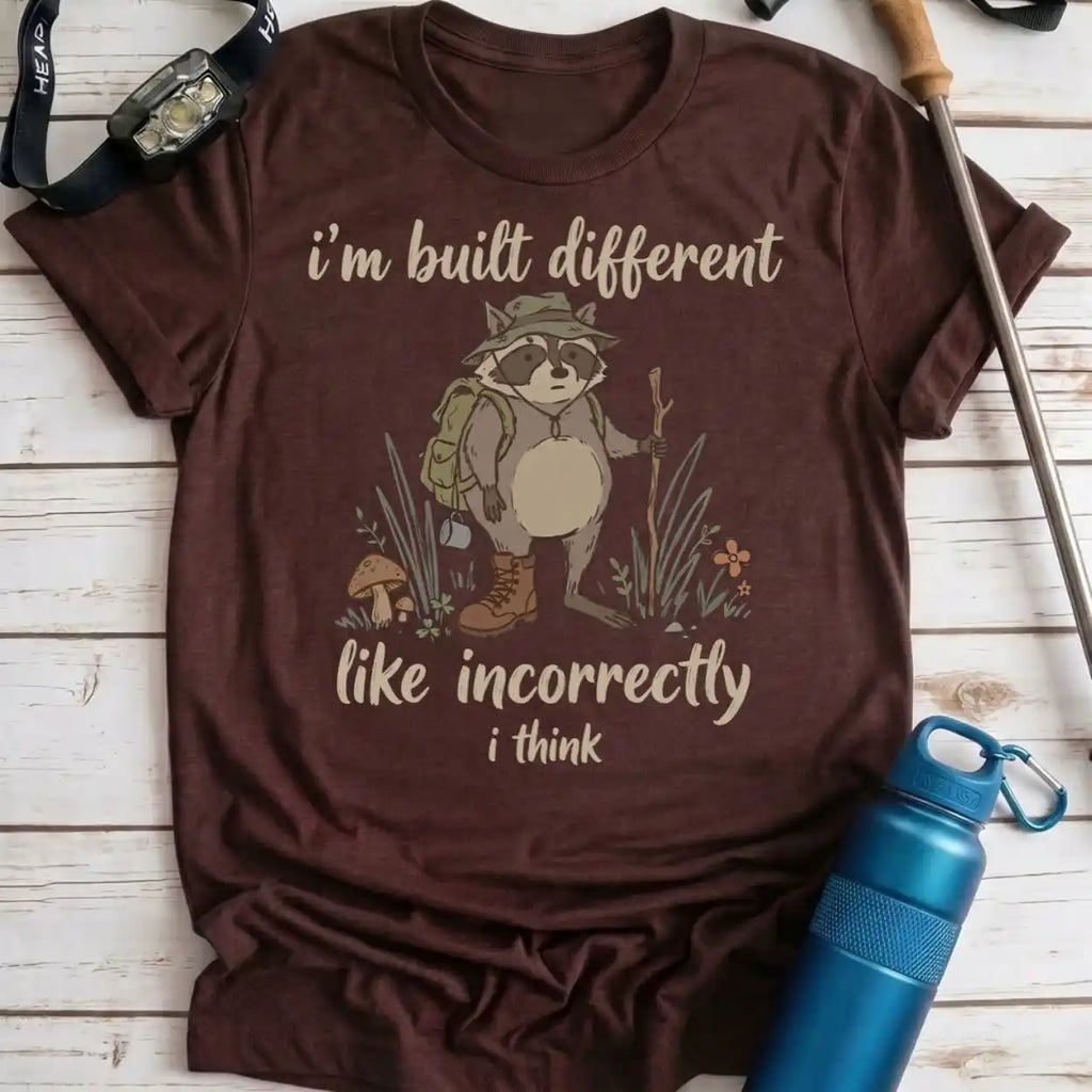 Built Different Raccoon Tee