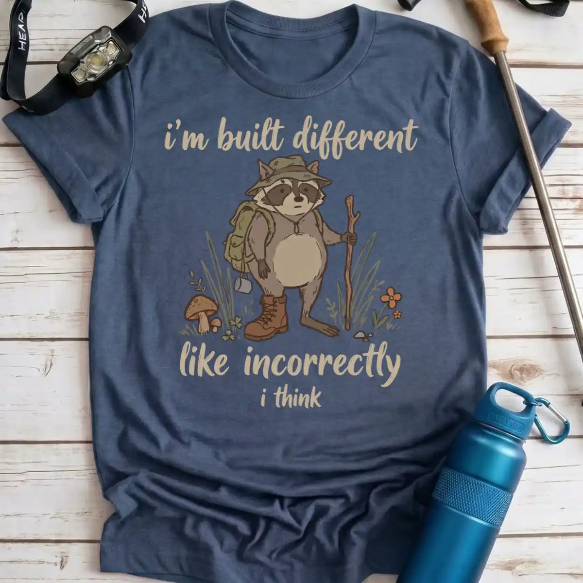 Built Different Raccoon Tee
