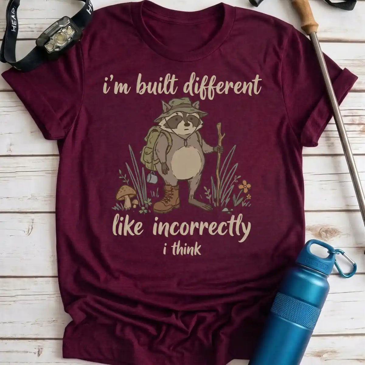 Built Different Raccoon Tee
