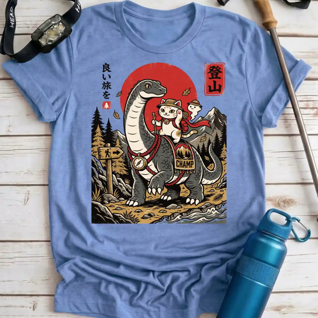 Champ and Cat Hiking Tee
