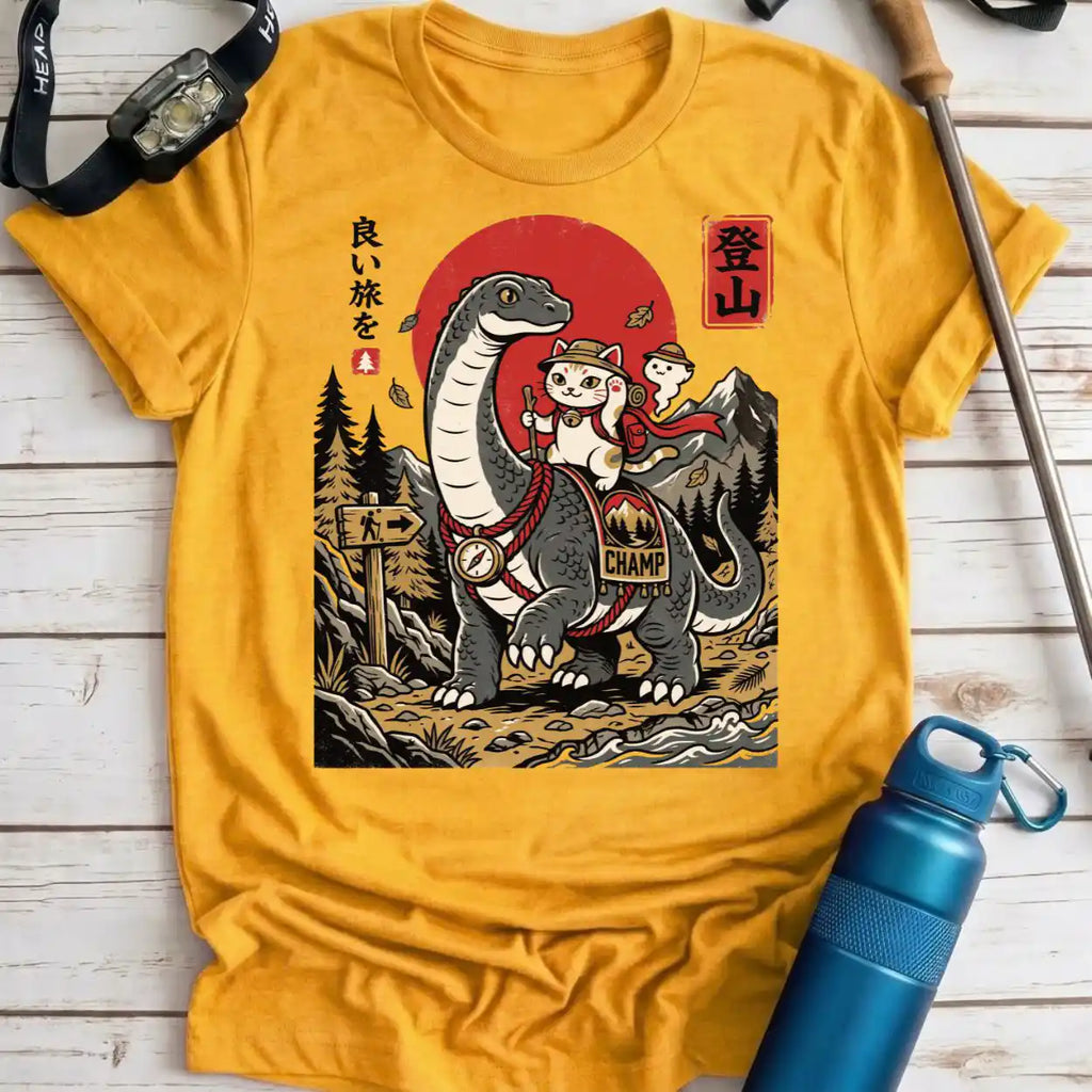 Champ and Cat Hiking Tee