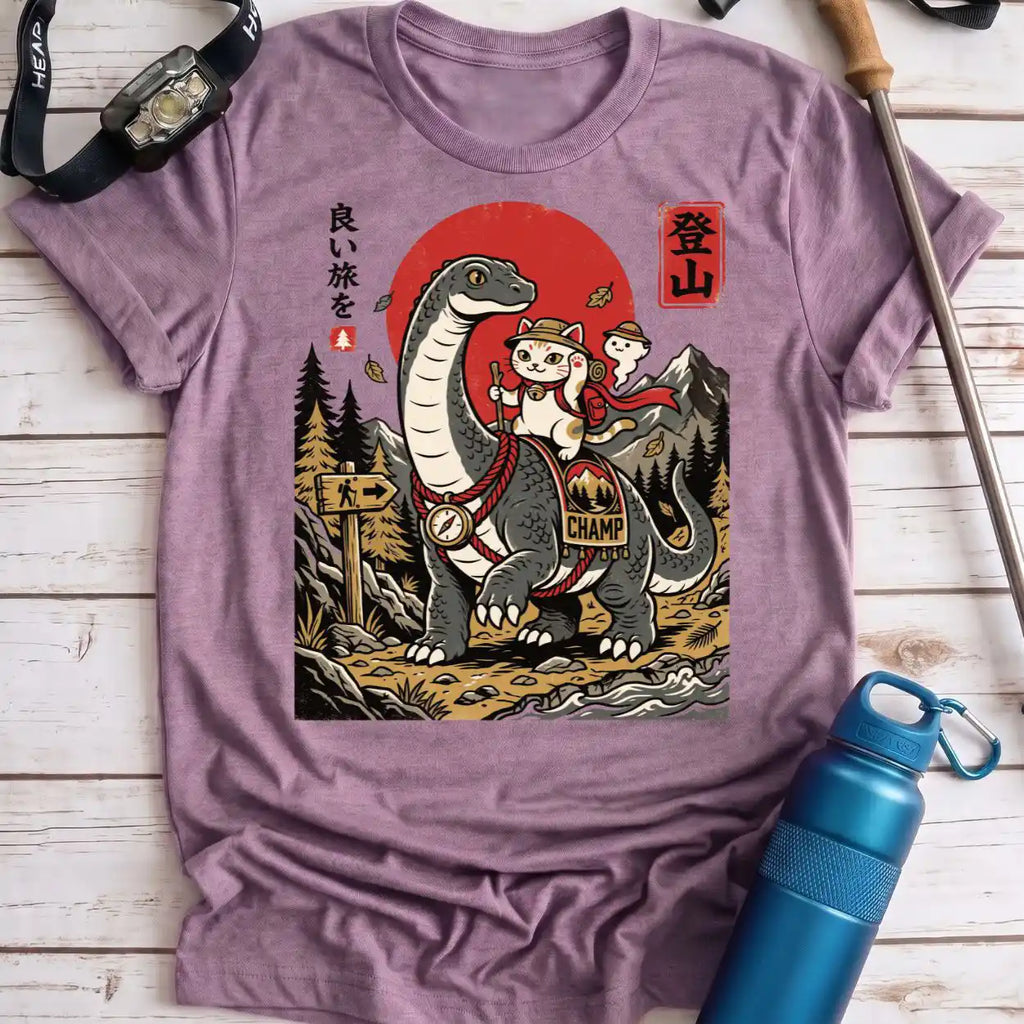 Champ and Cat Hiking Tee