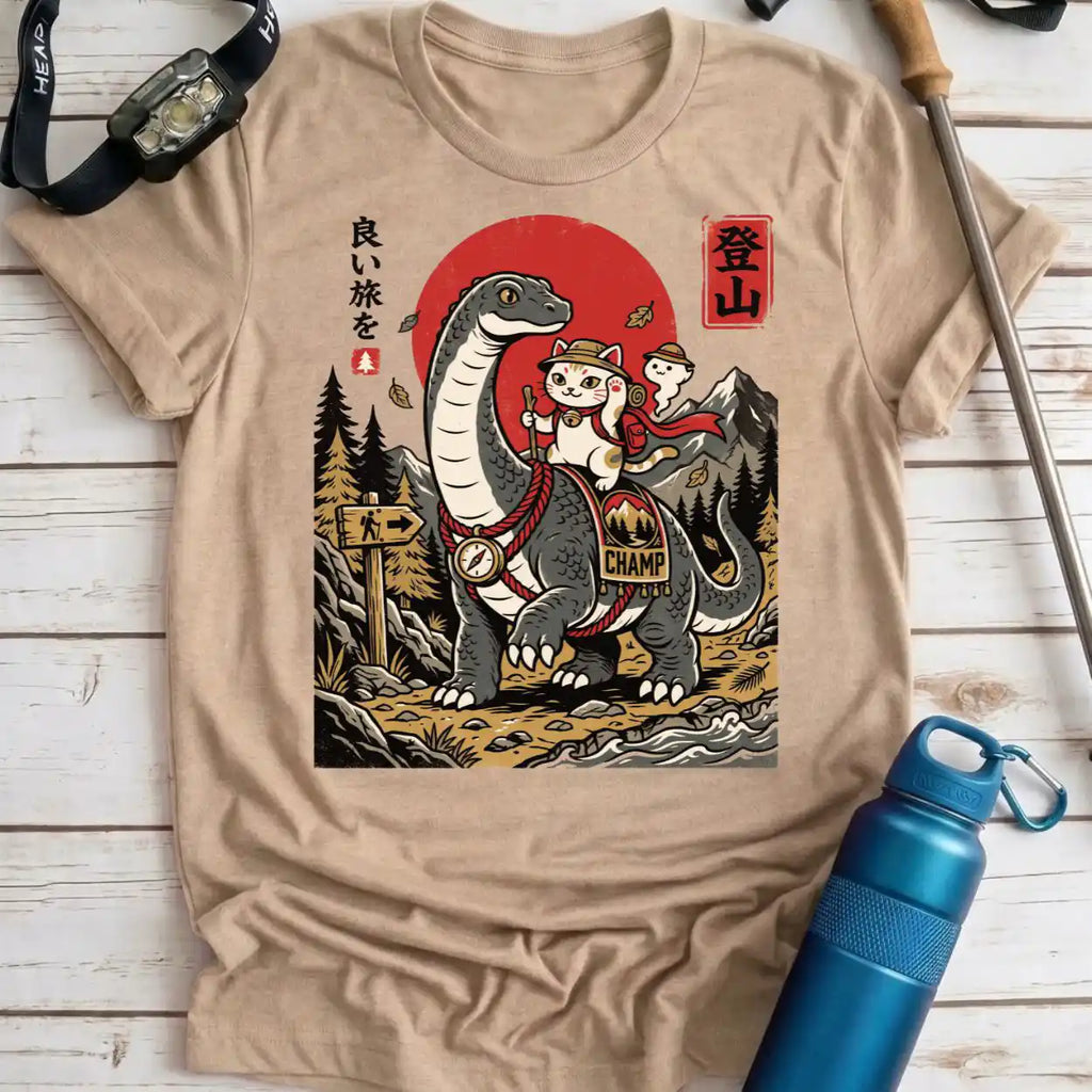 Champ and Cat Hiking Tee