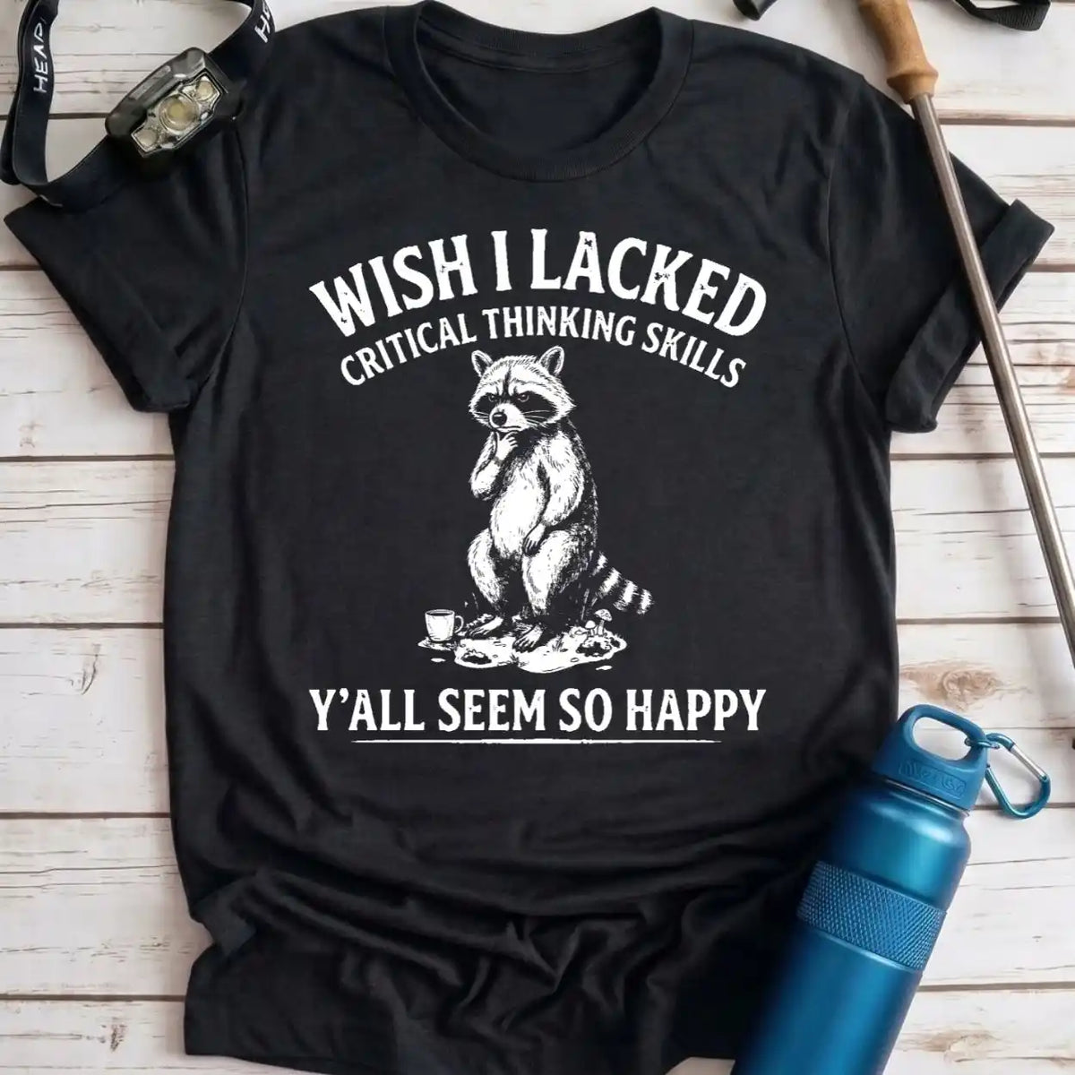 Critical Thinking Raccoon Tee