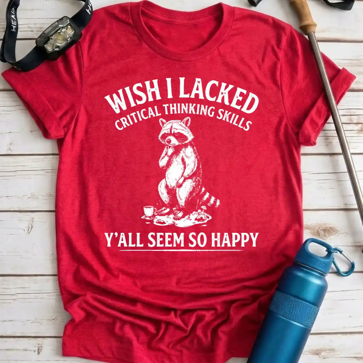 Critical Thinking Raccoon Tee