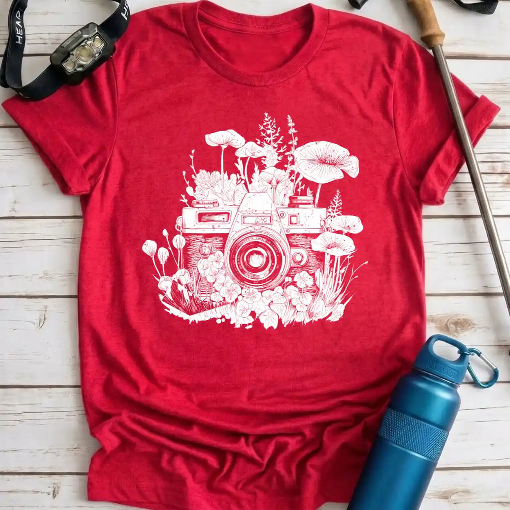 Wildflower Camera Tee