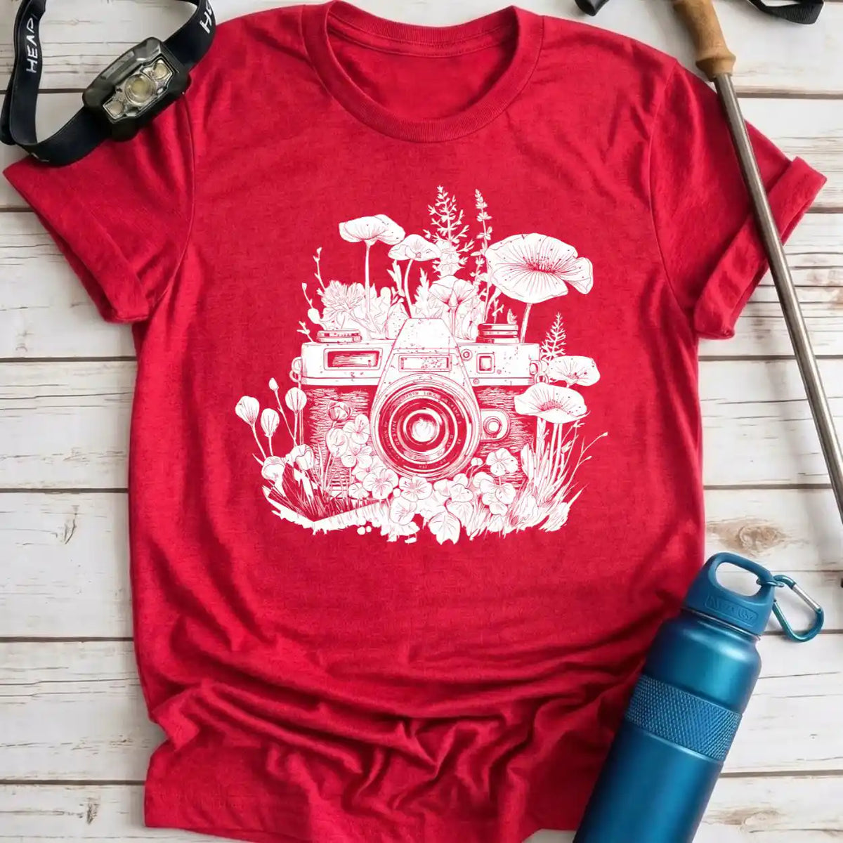 Wildflower Camera Tee