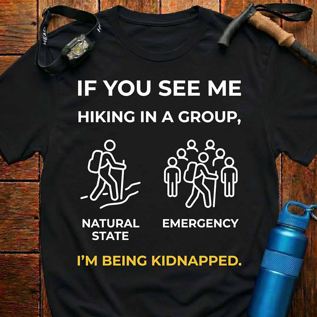 Funny Introvert Hiking T-Shirt