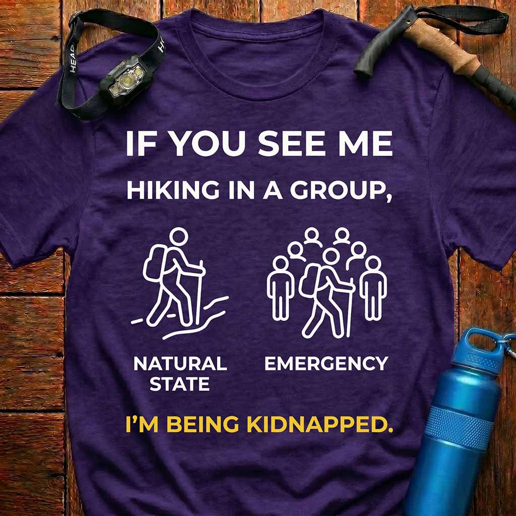 Funny Introvert Hiking T-Shirt