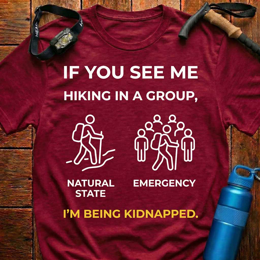 Funny Introvert Hiking T-Shirt