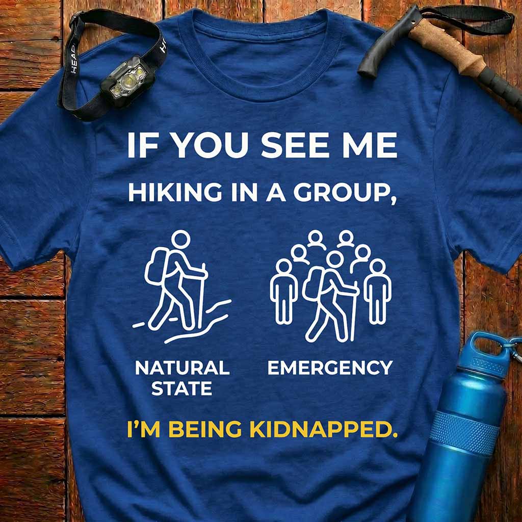 Funny Introvert Hiking T-Shirt