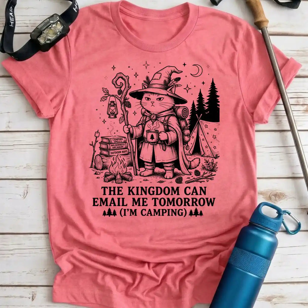 Email Tomorrow Camping Cat Tee