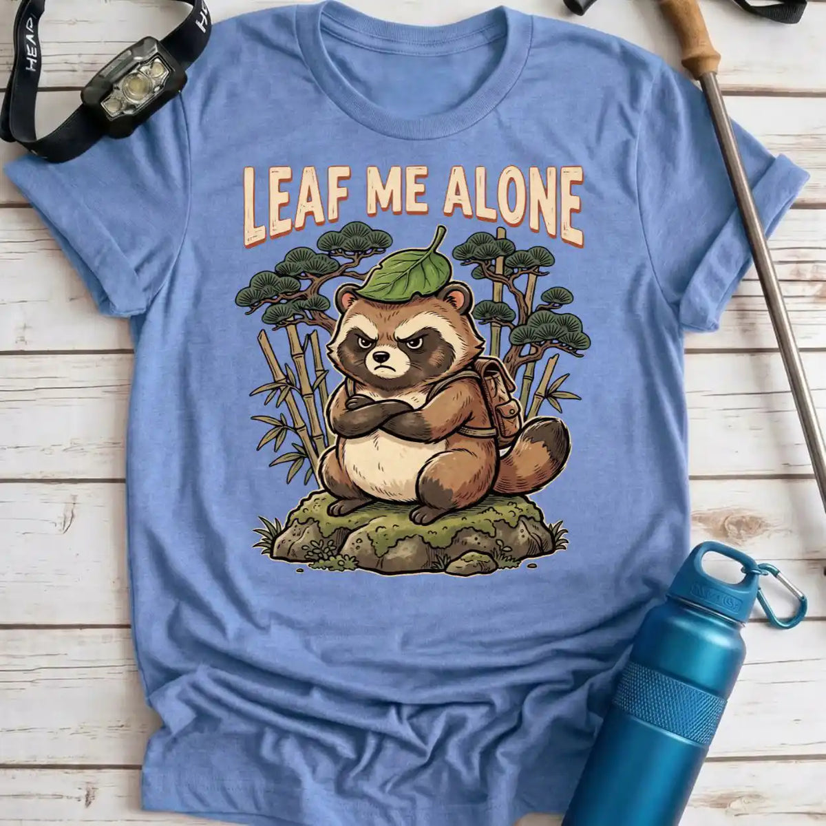 Leaf Me Alone Raccoon Tee