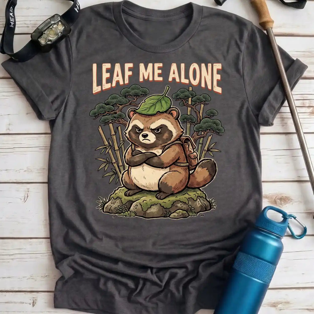 Leaf Me Alone Raccoon Tee