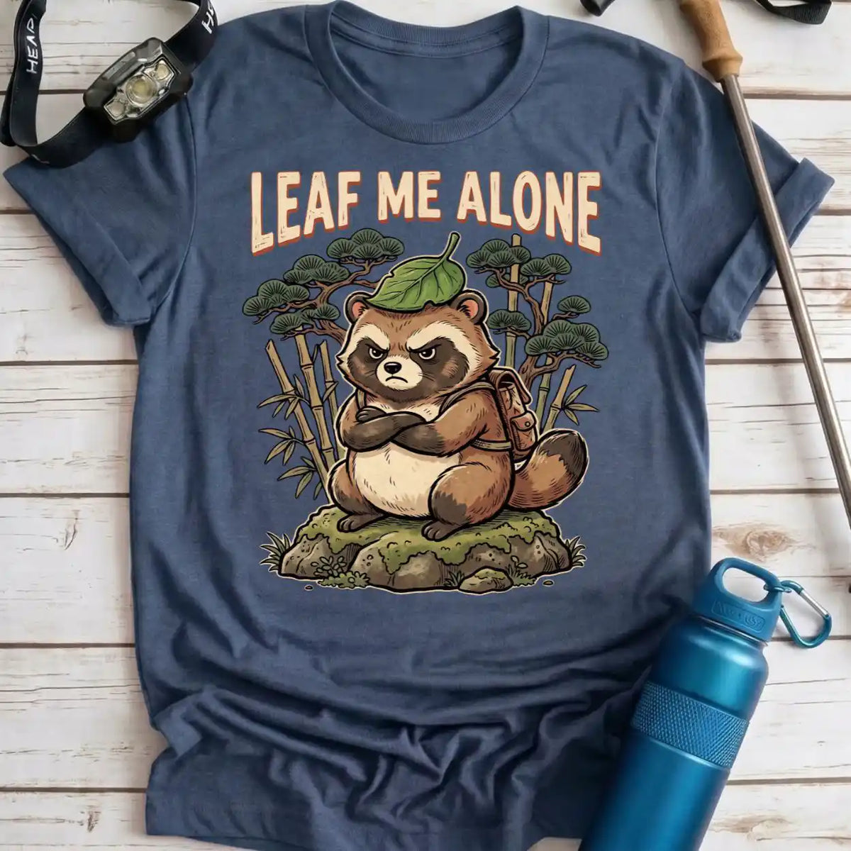 Leaf Me Alone Raccoon Tee