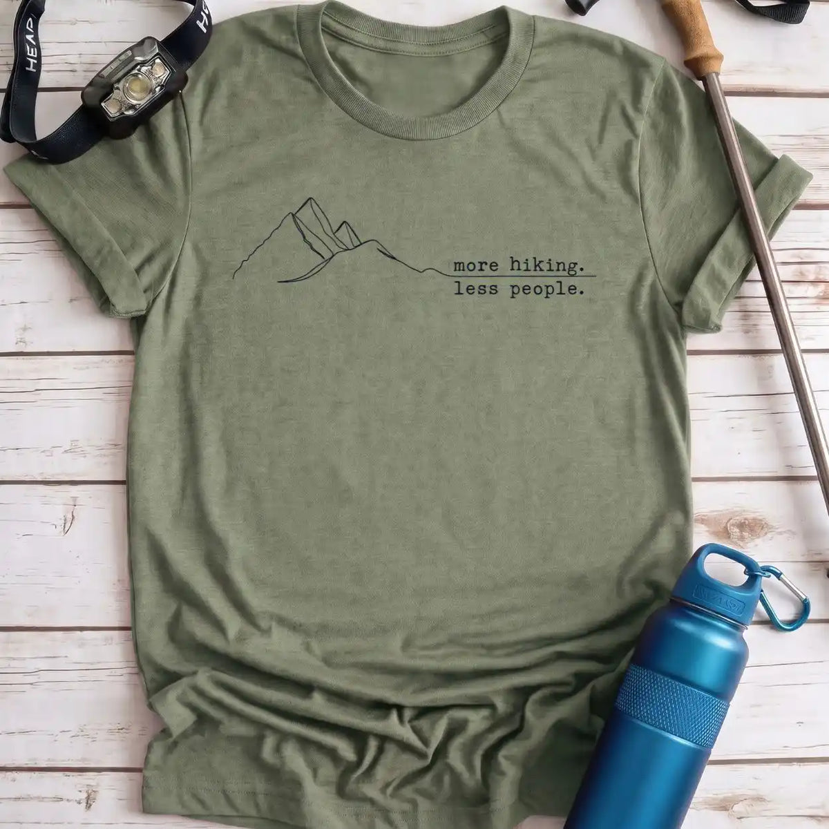 More Hiking Less People Tee