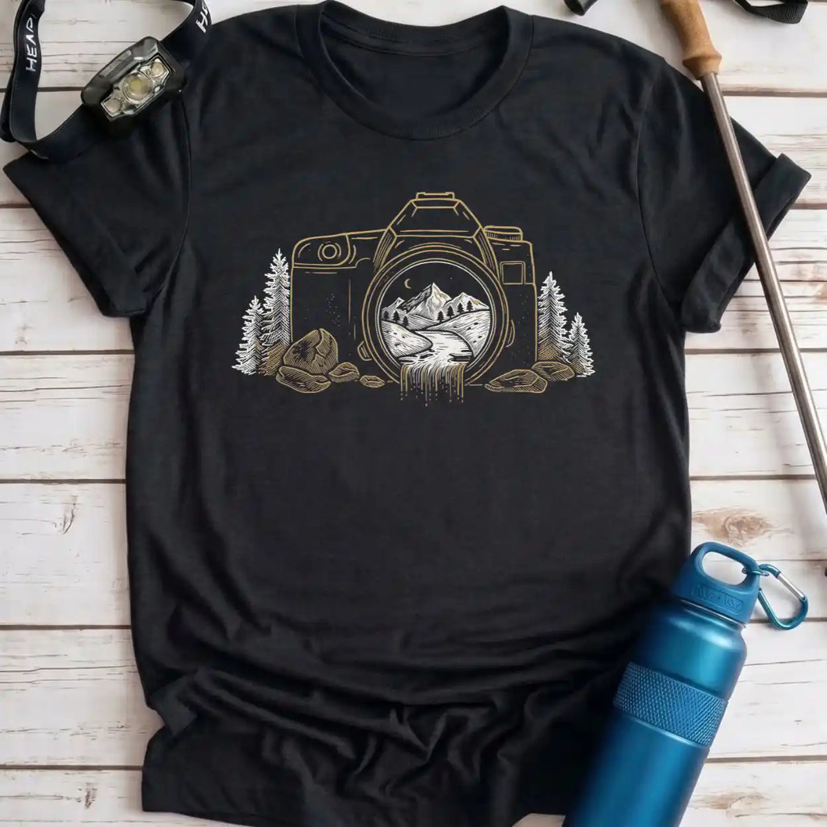 Waterfall Camera Tee