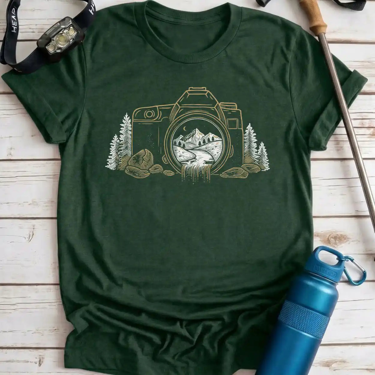 Waterfall Camera Tee