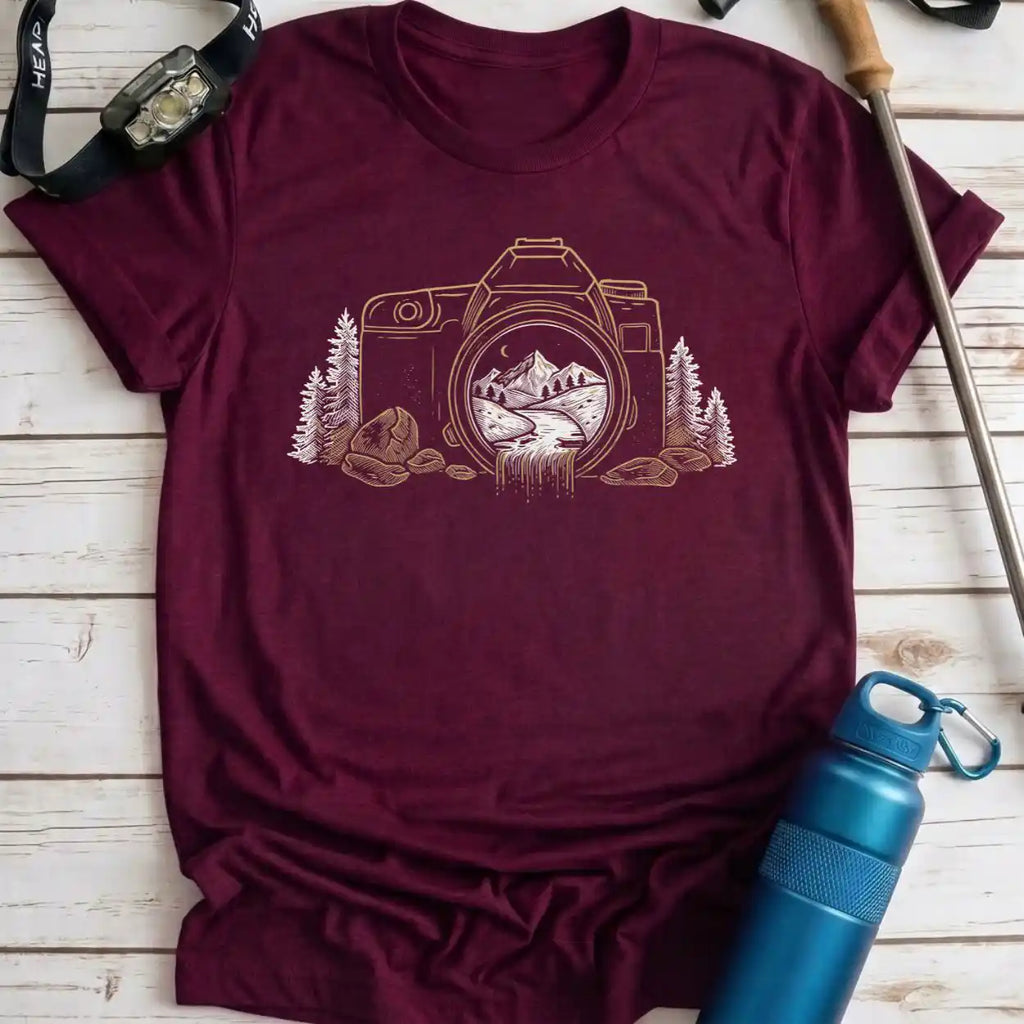 Waterfall Camera Tee