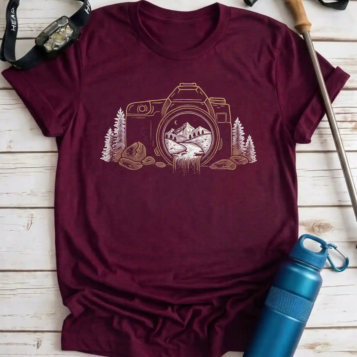Waterfall Camera Tee