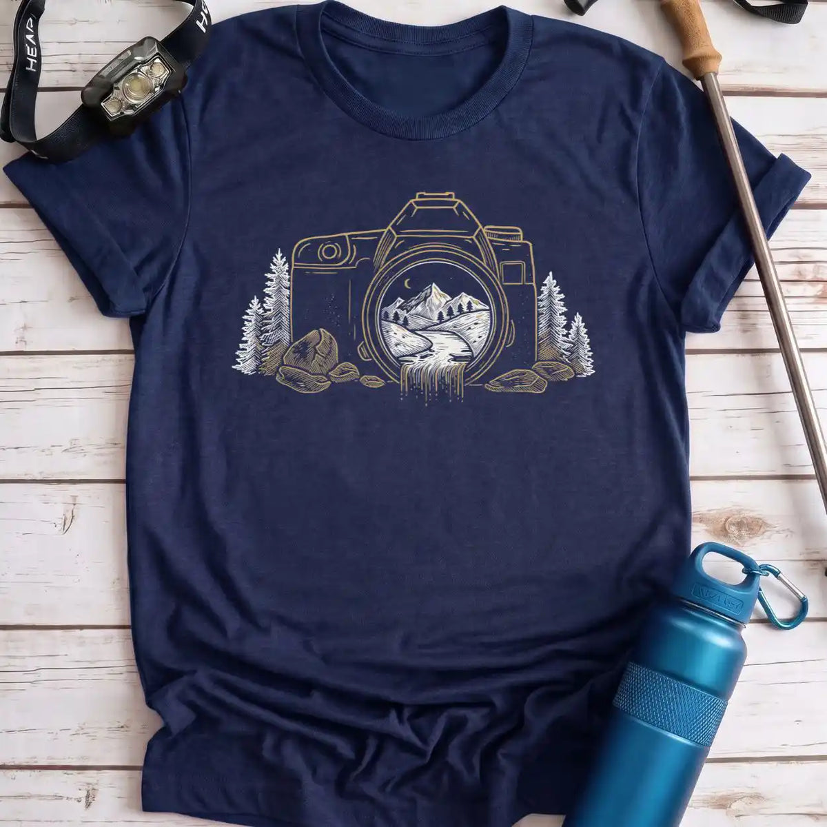Waterfall Camera Tee