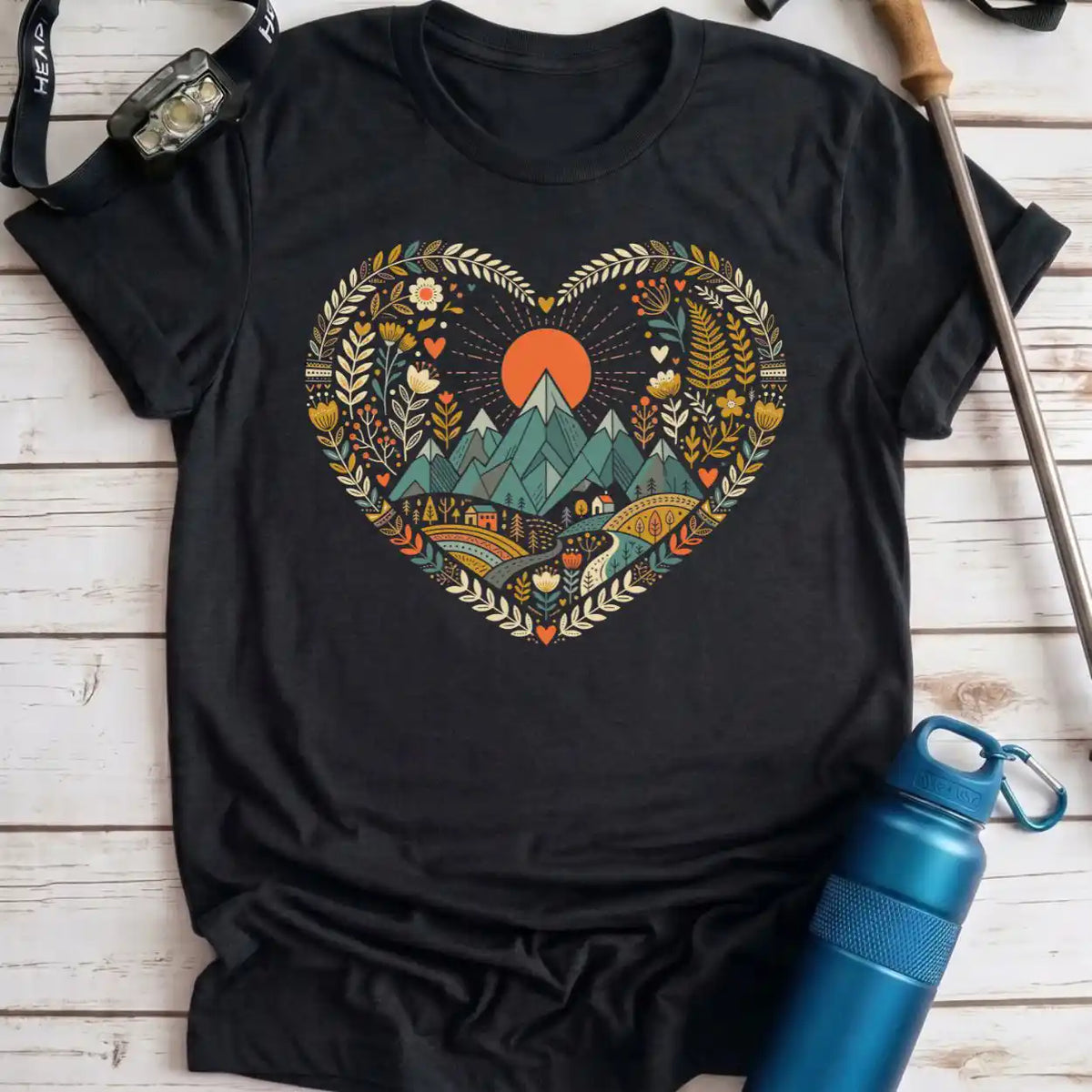 Mountain Nature Heart Tee