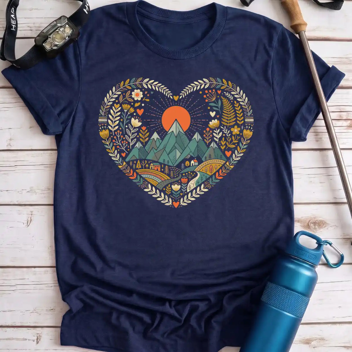 Mountain Nature Heart Tee