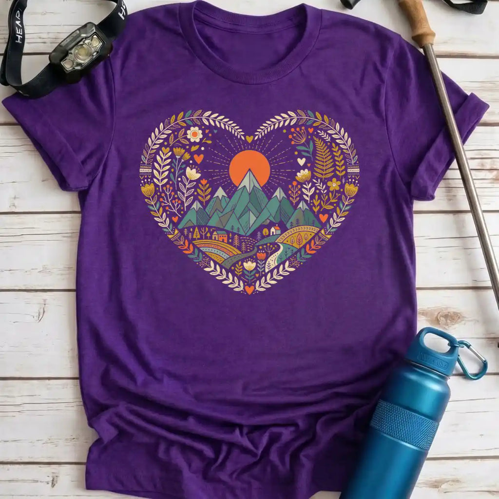Mountain Nature Heart Tee