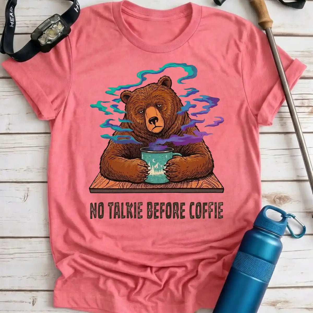 No Talkie Coffee Bear Tee