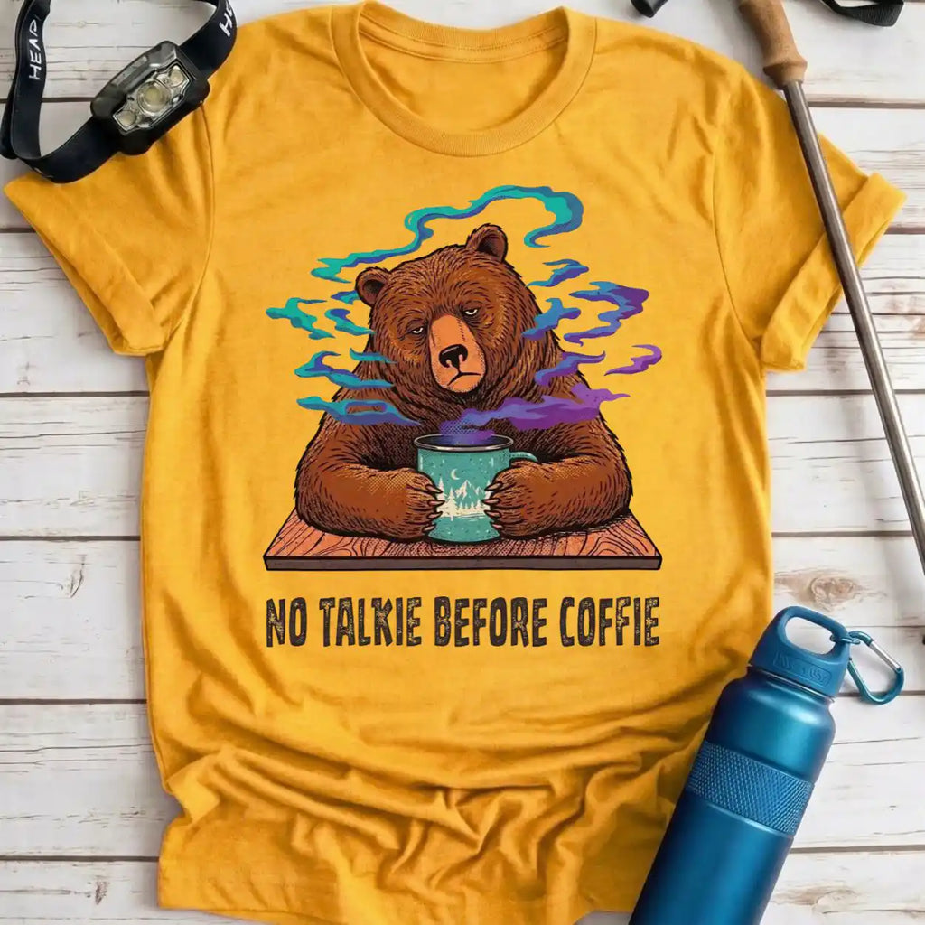 No Talkie Coffee Bear Tee