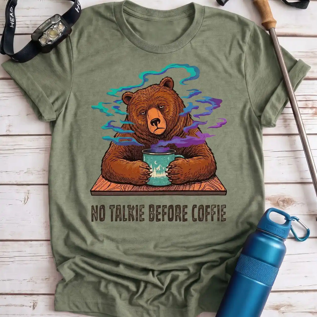 No Talkie Coffee Bear Tee
