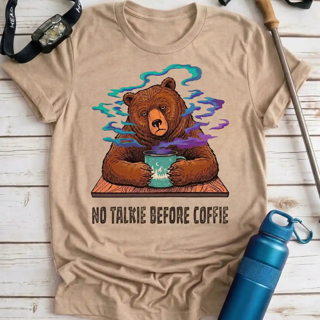 No Talkie Coffee Bear Tee
