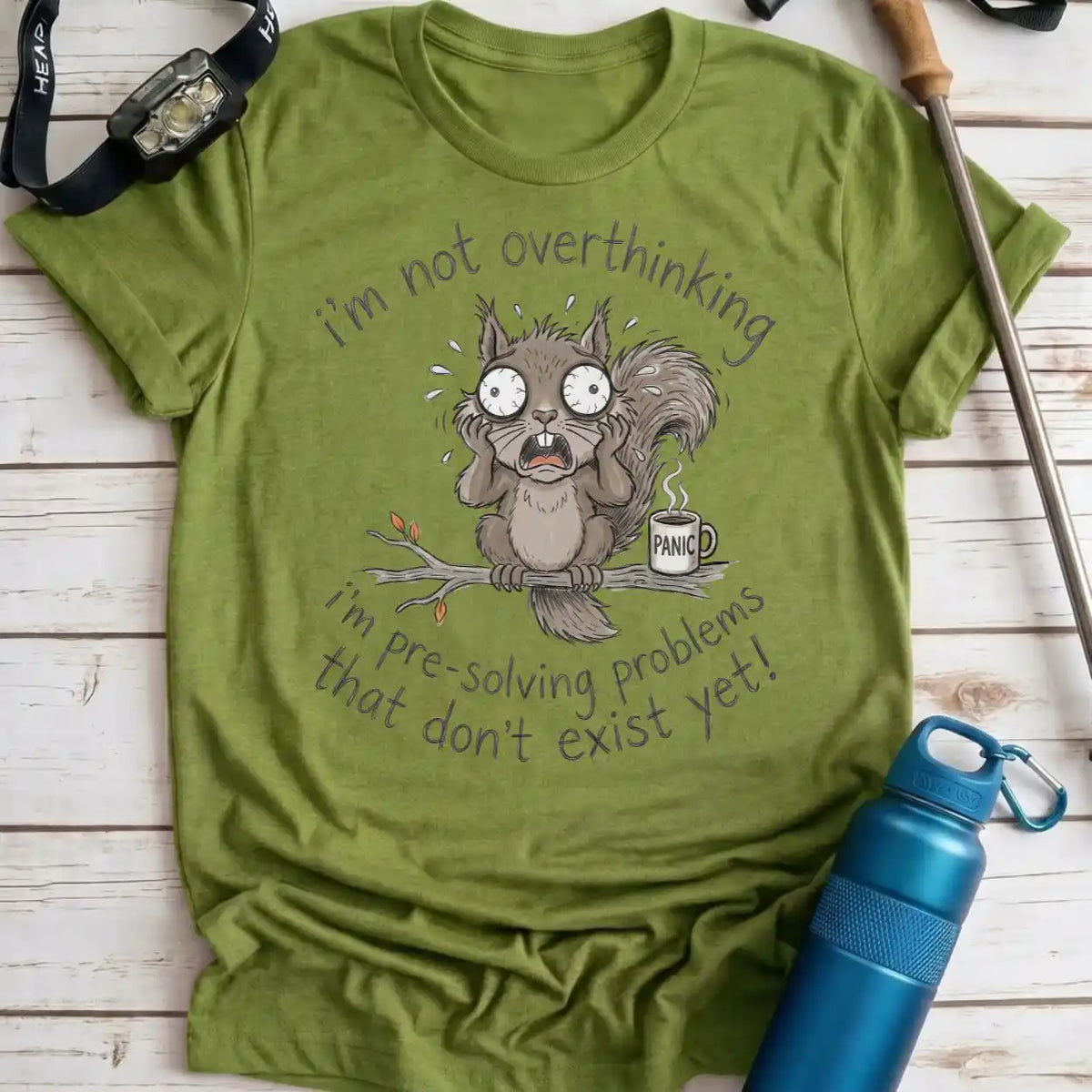 Overthinking Squirrel Tee