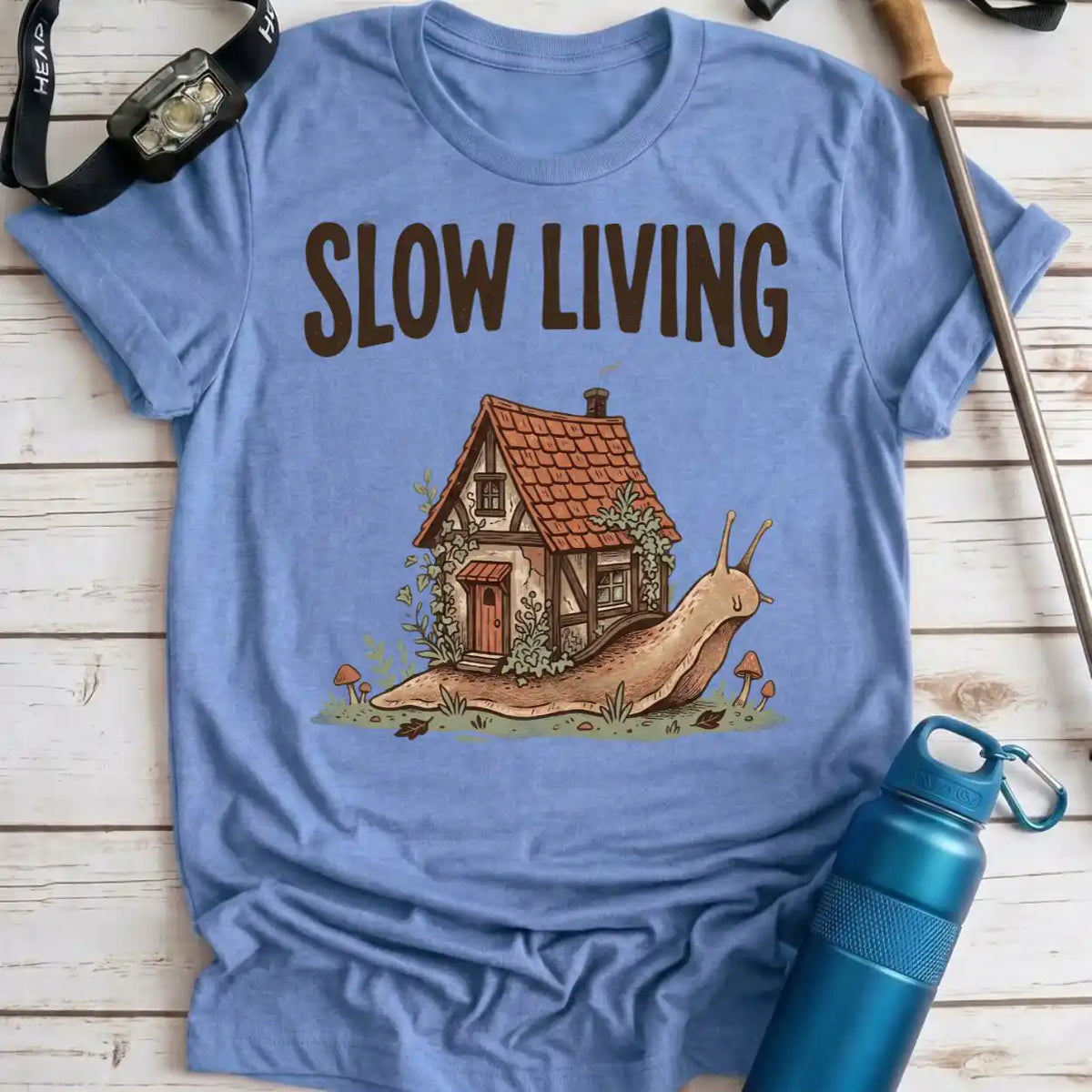 Slow Living Snail Tee