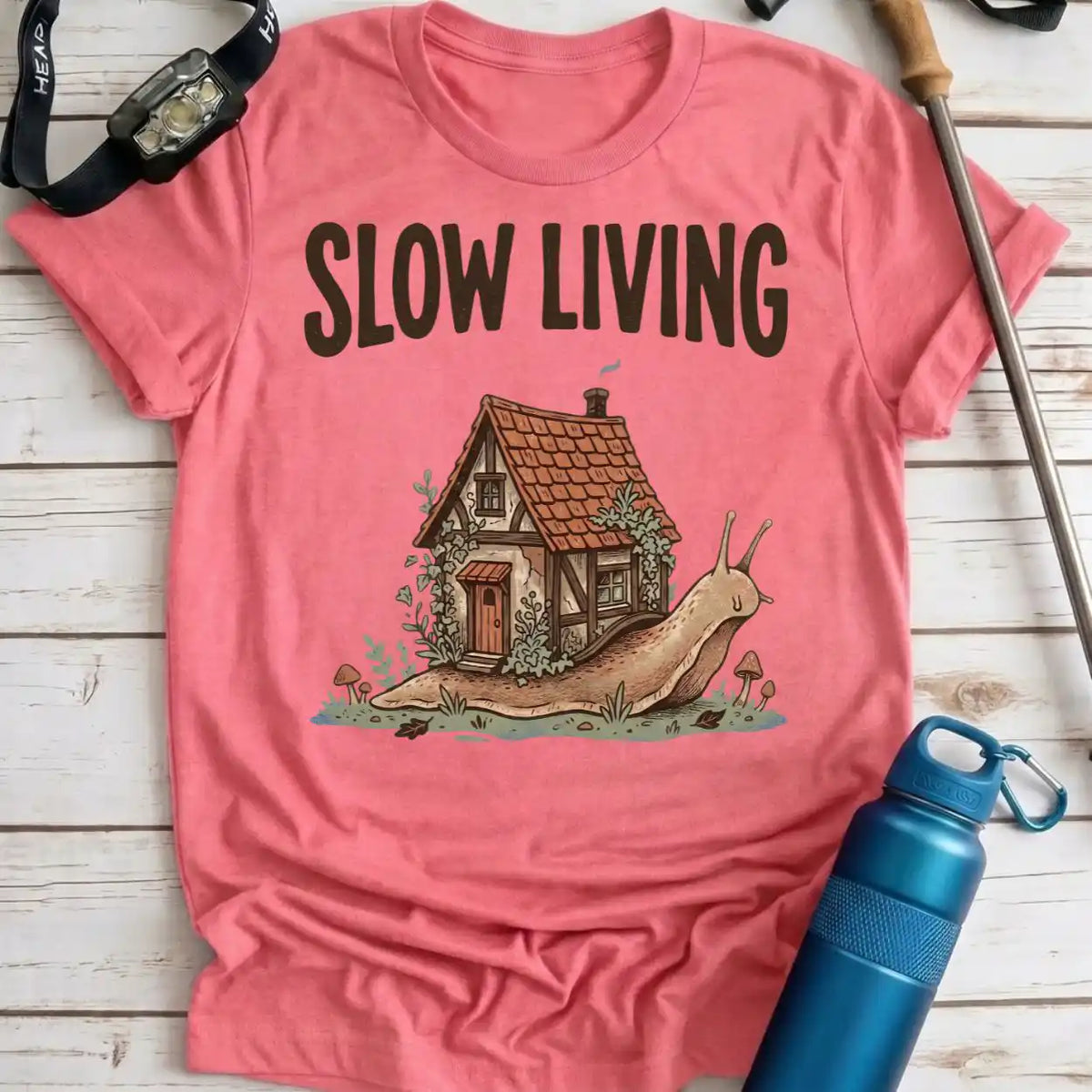 Slow Living Snail Tee