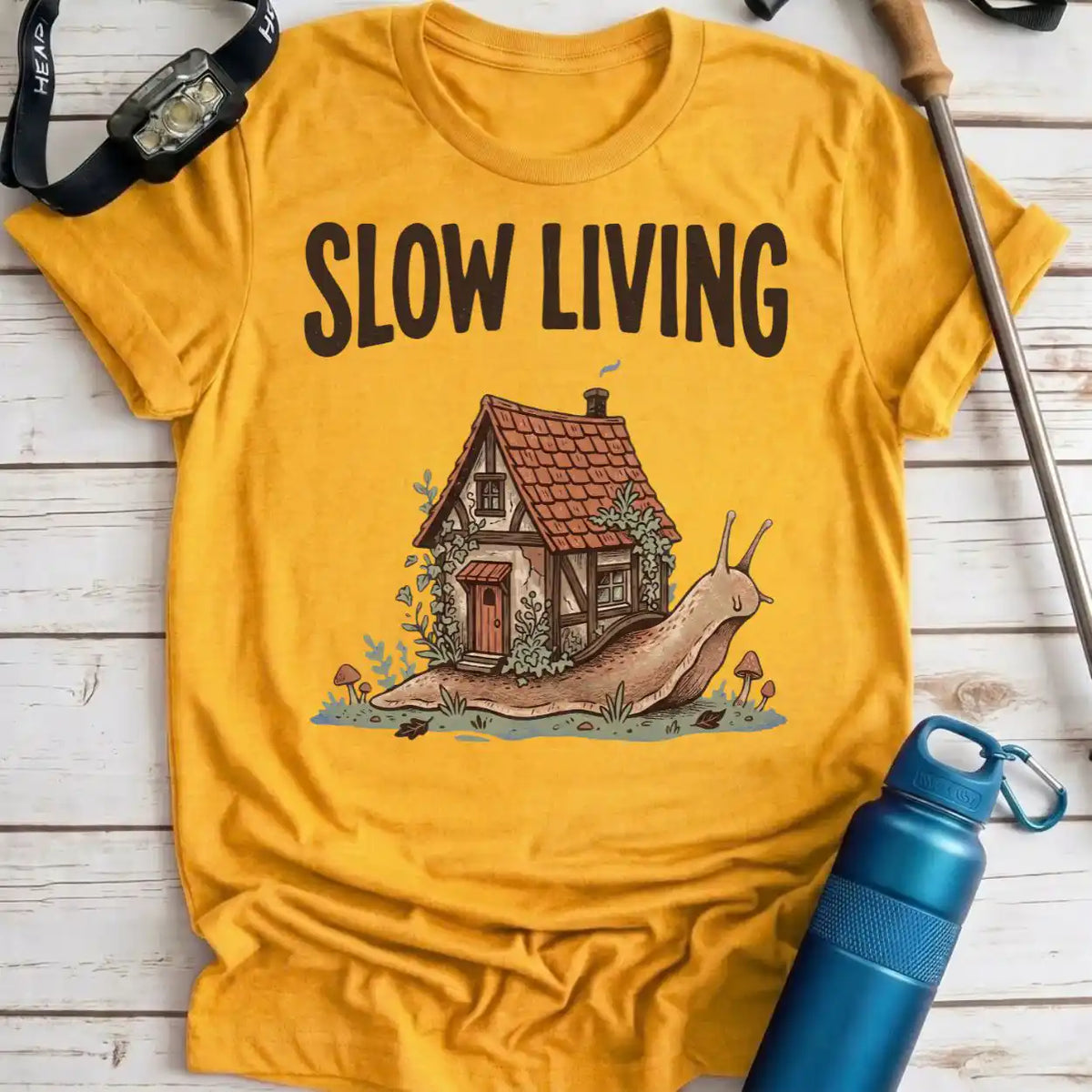 Slow Living Snail Tee