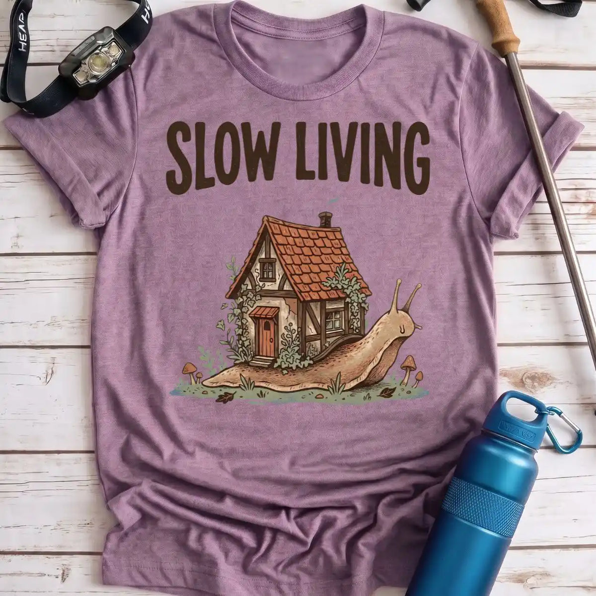 Slow Living Snail Tee