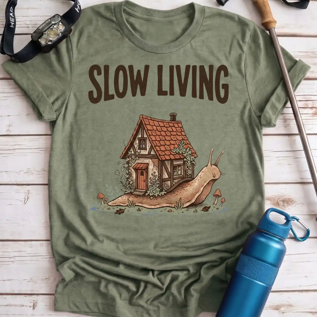 Slow Living Snail Tee