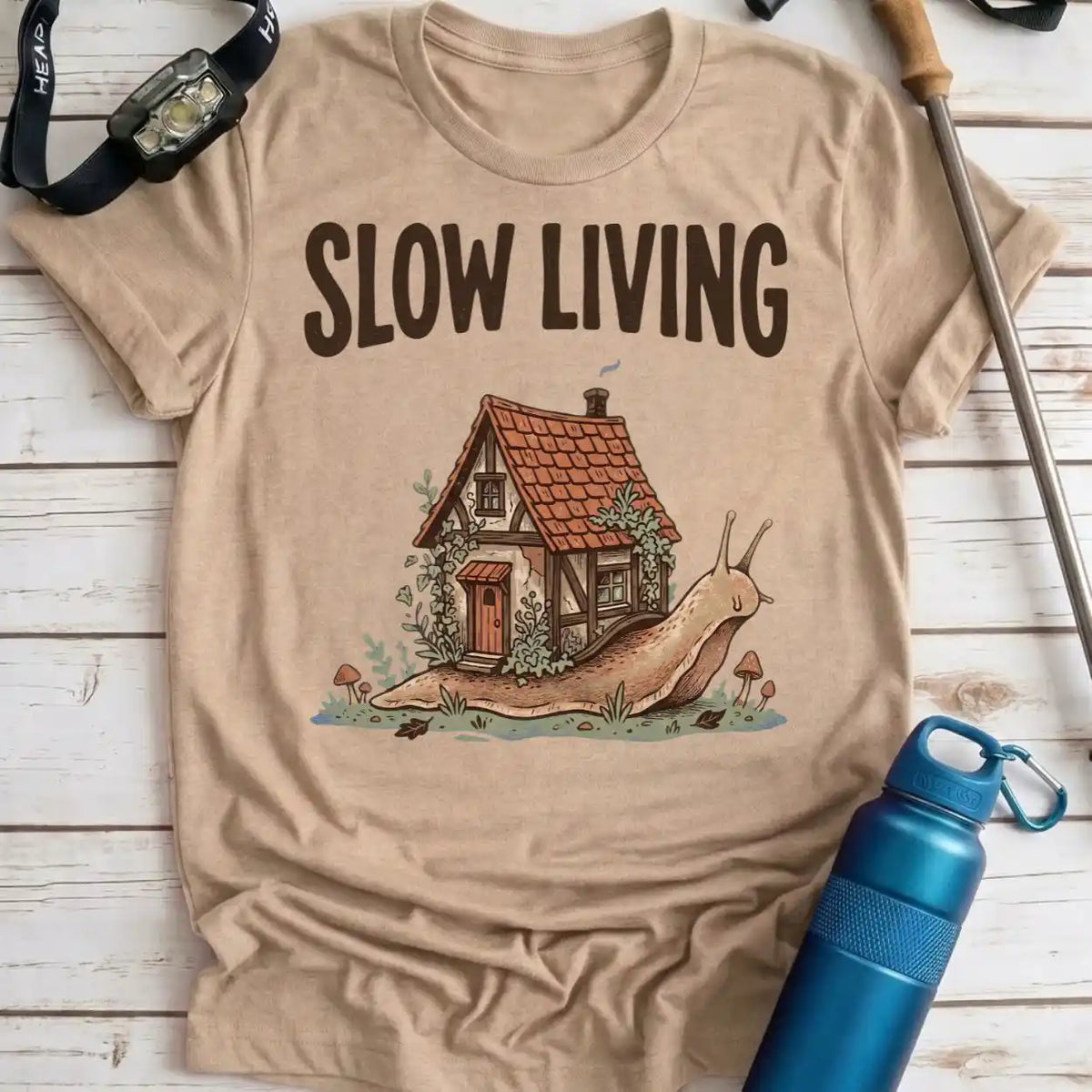Slow Living Snail Tee